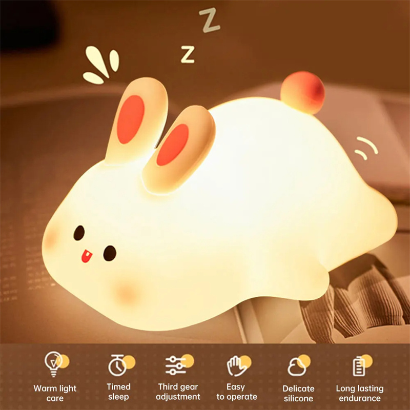 Bunny Glow Touch Sensor Kids Night Light