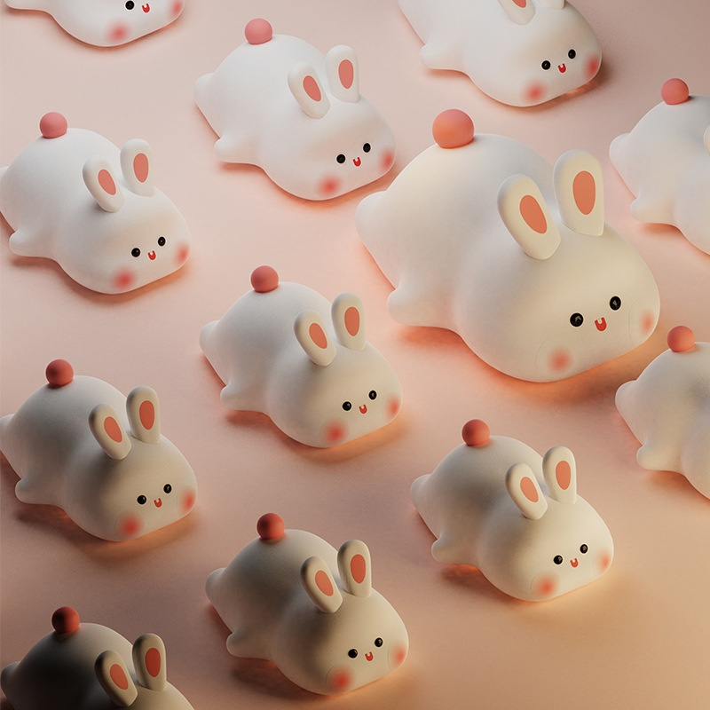 Bunny Glow Touch Sensor Kids Night Light